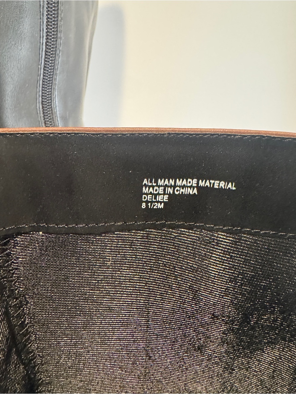 Karen Scott Deliee Brown Black Faux Leather Calf Riding Boot size 8.5 - Picture 6 of 10